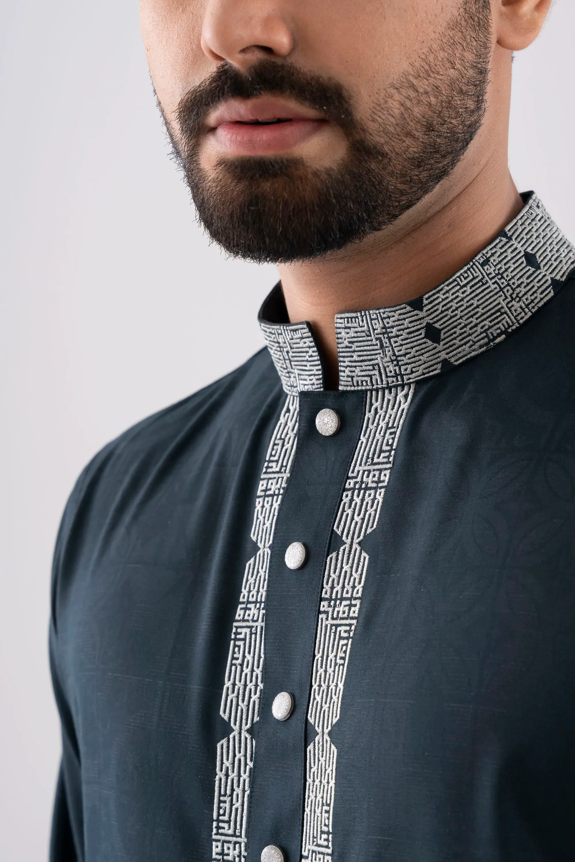 Imperial Teal Panjabi