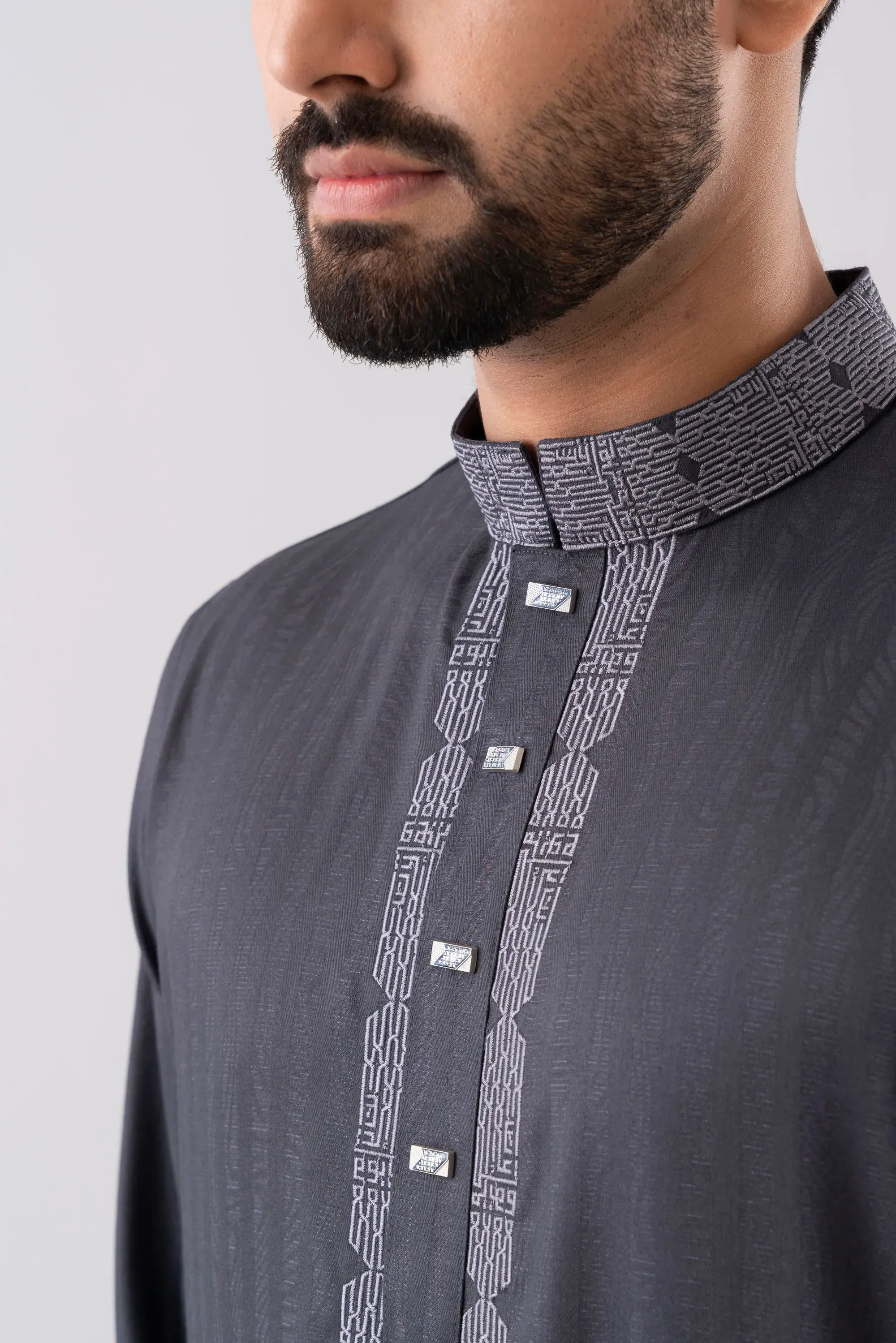 Charcoal Elegance Panjabi