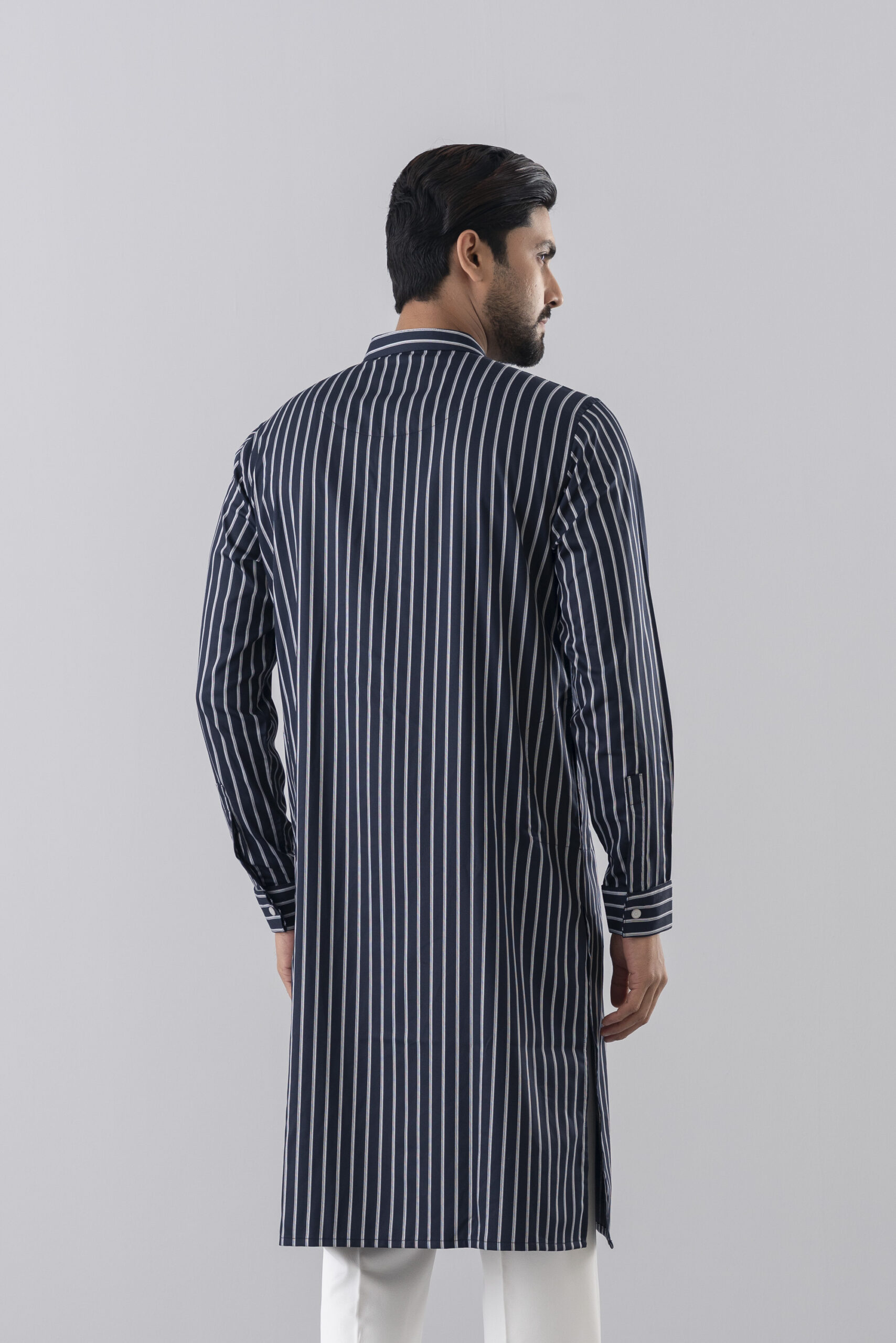 Second image of Midnight Stripe Panjabi