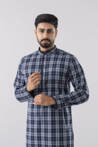 Navy Check Panjabi front3