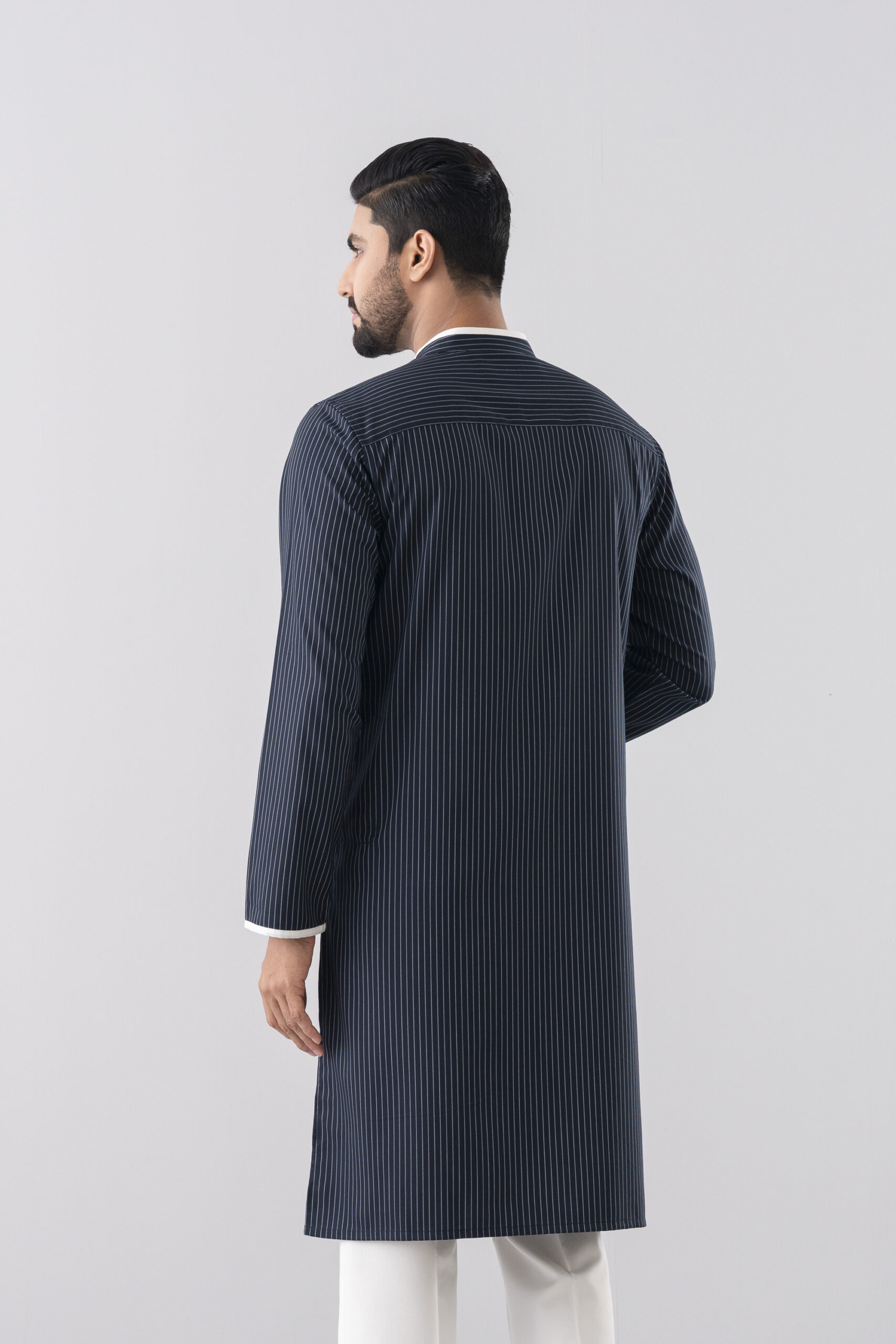 Second image of Pinstripe Classic Panjabi