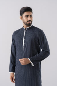 Pinstripe Classic Panjabi front3