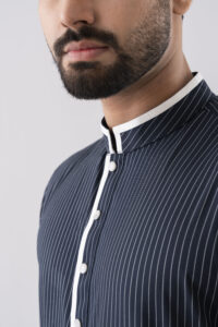 Pinstripe Classic Panjabi front4